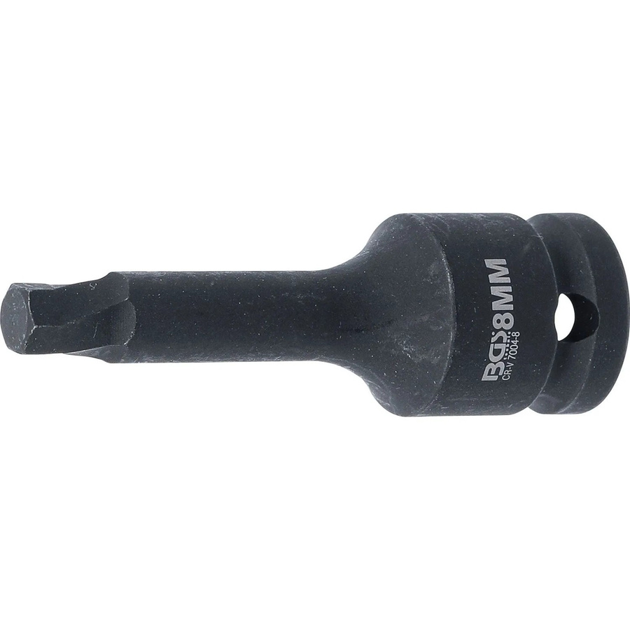 BGS Schraubenausdreher 7004-8 mit 1/2 Zoll Innenvierkant für defekte 8 mm Innensechskant aus Chrom-Vanadium - Bild 2