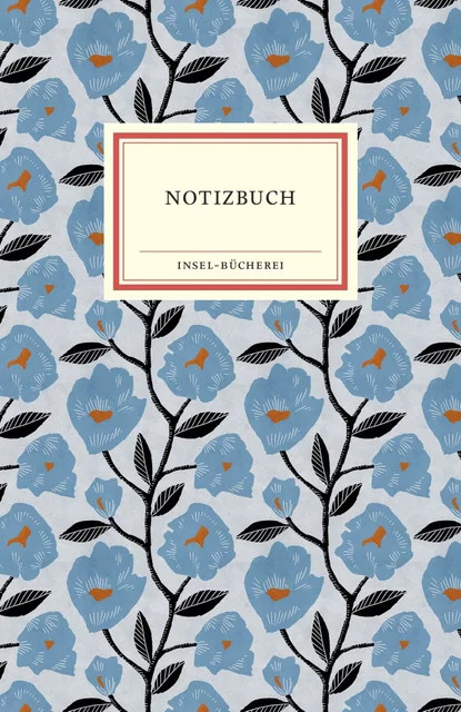 Notizbuch Insel-Bücherei Blaue Mohnblumen in Blau mit unbeschriebenen Seiten - Bild 1