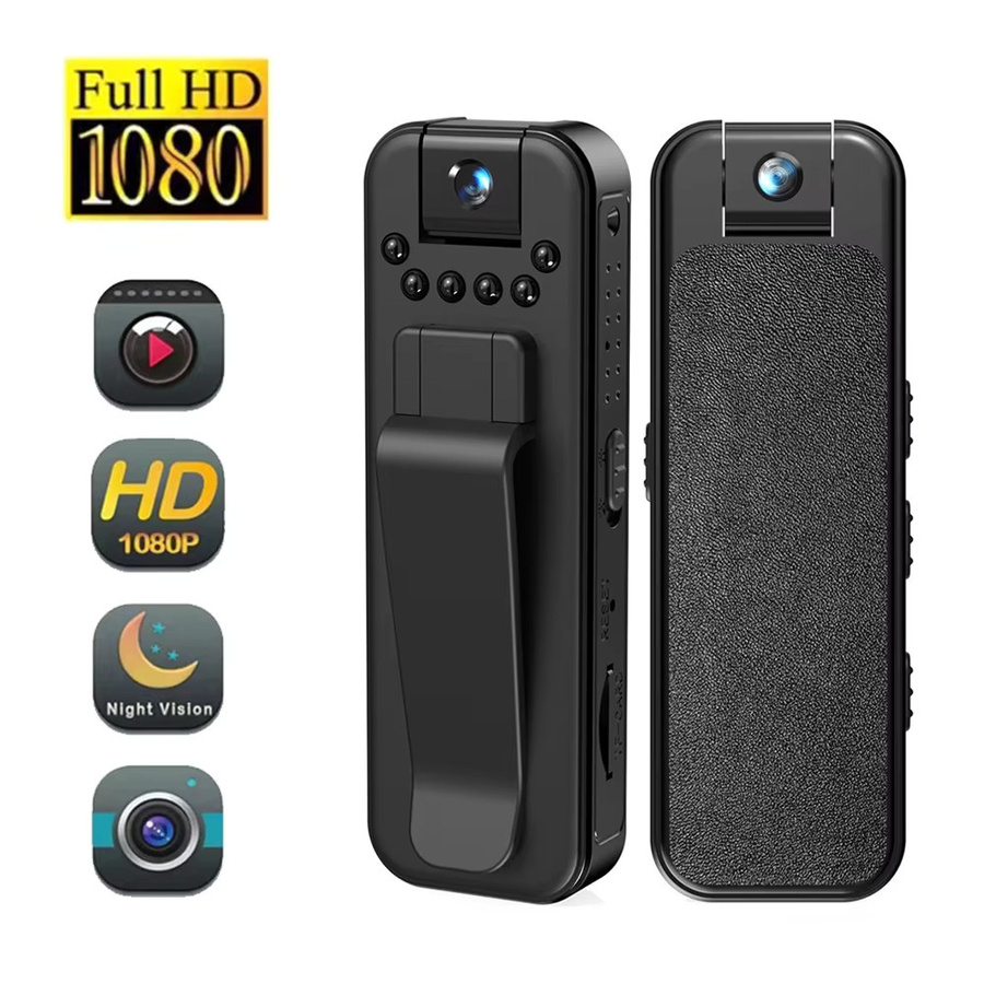 Occkic Mini Kamera HD 1080P Tragbarer Digitaler Video Recorder mit Nachtsicht in Schwarz - Bild 2