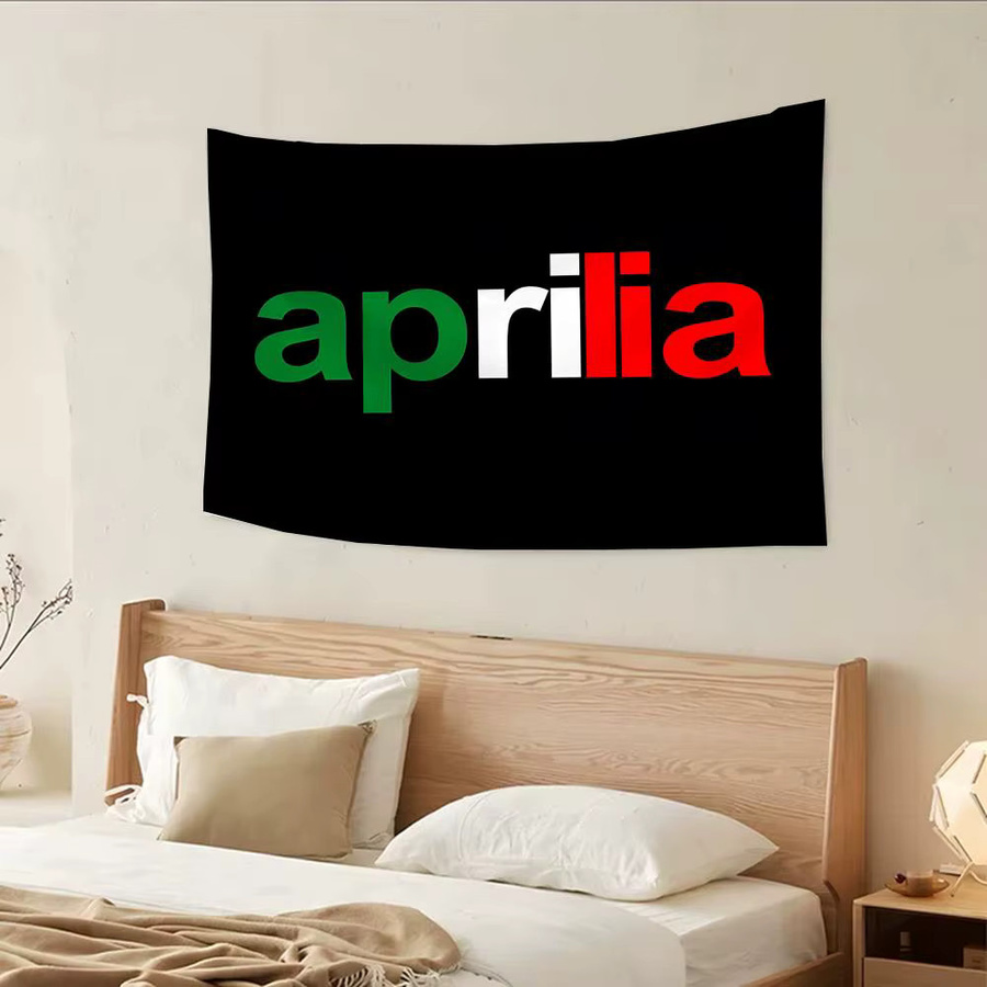 Aprilia Flags Sportliche Textilflagge in Weiß und Multicolour für Innen- und Außenbereich - Bild 2