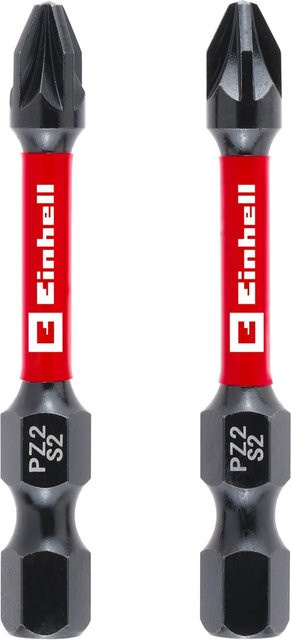 Einhell Impact Bit-Set 2-teilig PZ2 in Rot aus Stahl, Länge: 50 mm - Bild 1