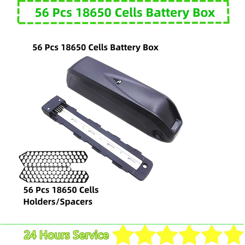 Hailong Unterrohr E-Bike Batteriegehäuse für 36V 48V 52V in Schwarz - Bild 2