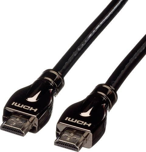 Roline HDMI Ultra HD Kabel mit Ethernet, 4K Unterstützung, Schwarz, 7,5 m - Bild 1
