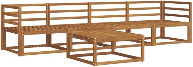 vidaXL Outdoor-Sofagarnitur 5-teilig aus Akazie Massivholz in Braun - Bild 1