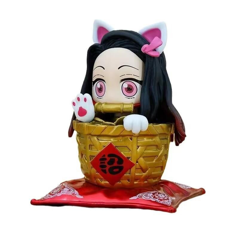 MIFEN Demon Slayer Kamado Nezuko Figur Glückskatze Actionfigur - Bild 2