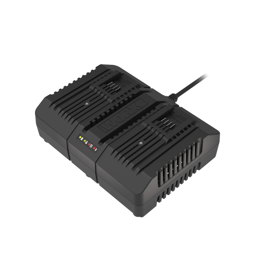 Worx Dual-Ladegerät PowerShare 20 V für Akkus in Schwarz und Orange - Bild 2