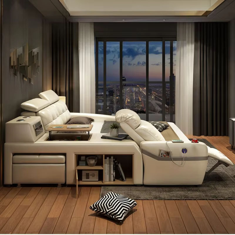 DUTRIEUX Doppelbett im nordischen Design mit gepolstertem Kopfteil, Breite: 150 cm, Tiefe: 200 cm - Bild 2