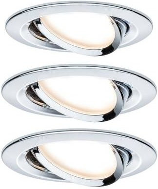 Paulmann Nova Einbauleuchte 3er Set LED 18W Chrom - Bild 1