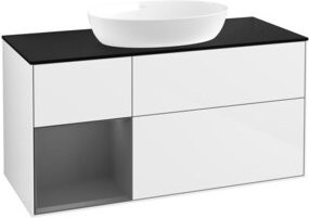 V&B Waschtischunterschrank Finion in Weiß lackiert, Breite: 120 cm, Tiefe: 50,1 cm, Höhe: 50,1 cm - Bild 1