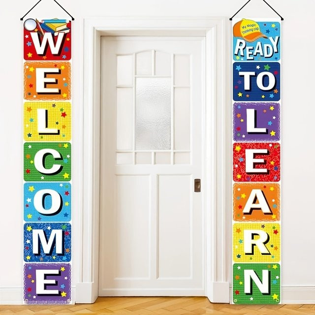 Schulstart Partyzubehör aus Papier in Multicolor für Klassenzimmer und Fotos - Bild 1
