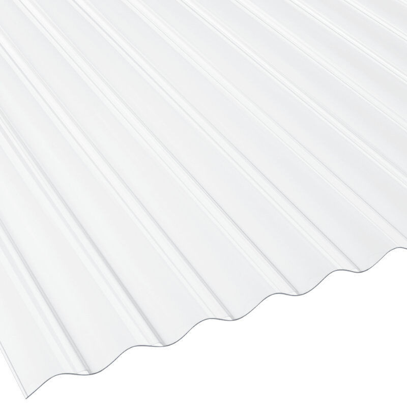 Friedrich von Lien AG Polycarbonat Wellplatte 76/18 glasklar, Breite: 90 cm, Stärke: 0,14 cm - Bild 1