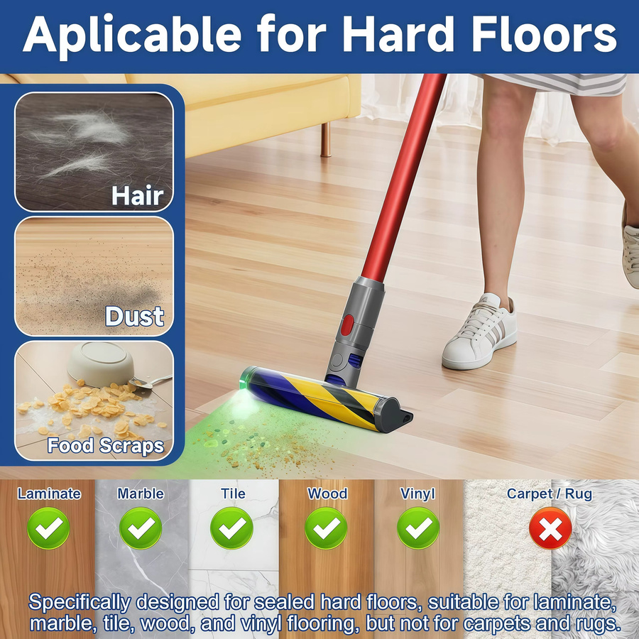 Laser Slim Fluffy Bürstenersatz für Dyson V12 Slim V15 V15s Detect Gen5 und Outsize Serie in Multicolour - Bild 5