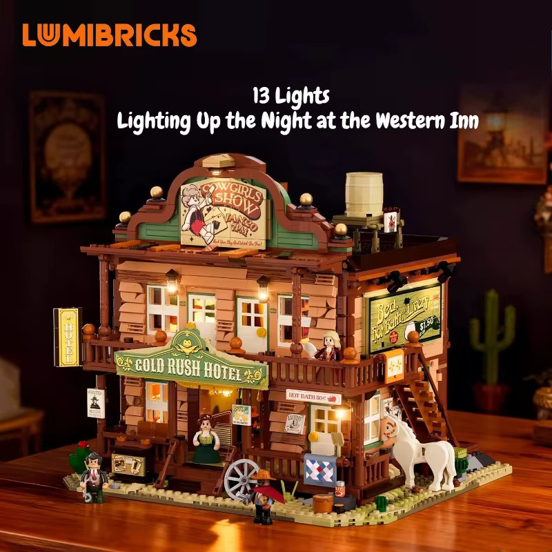 Lumibricks Western Inn, Bausteine, Western, Konstruktion - Bild 2
