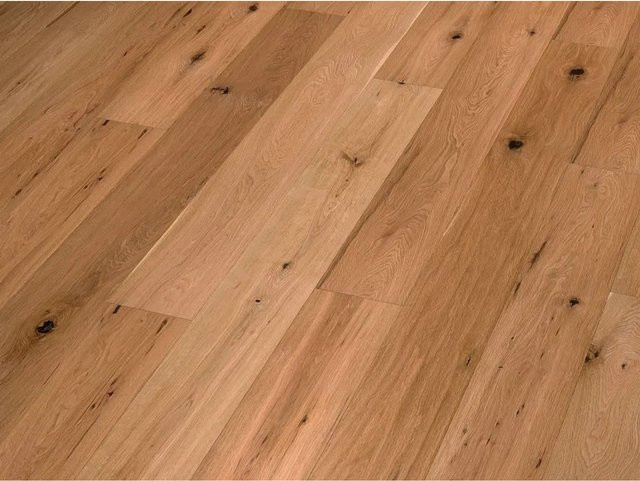 BASI Engineered Parquet Landhausdiele Eiche Rustikal Braun Handgehobelt Geölt - Bild 1