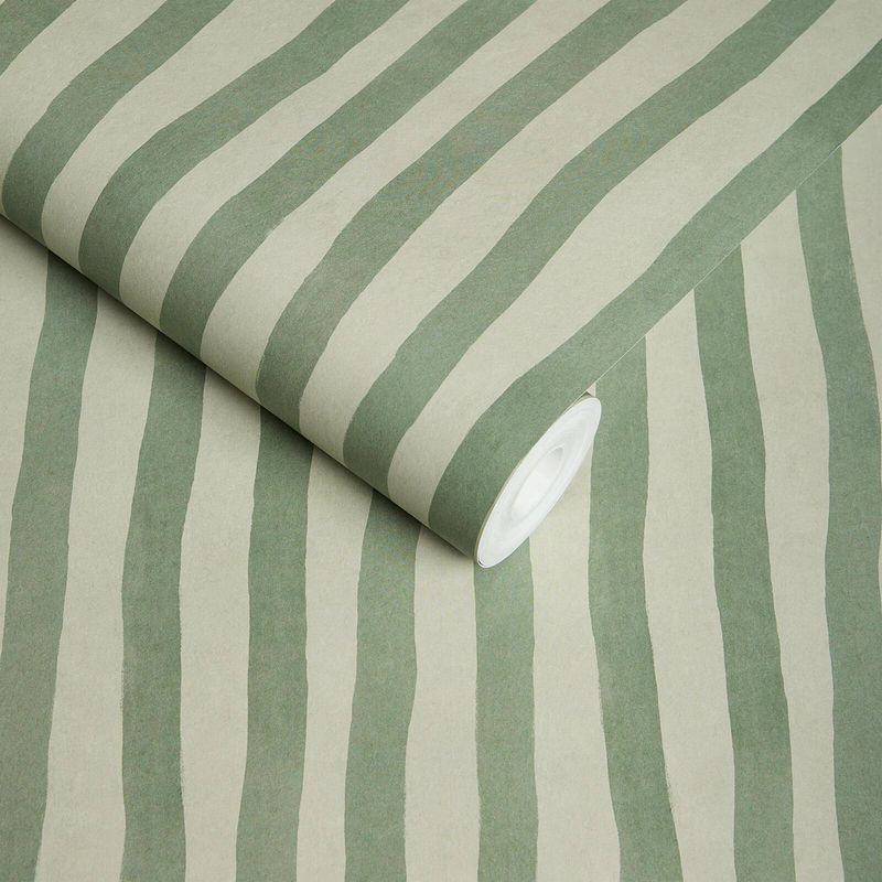 House of Hackney Tapete Artists Stripe in Opal Green mit abstraktem Streifenmuster, Vlies, Breite: 180 cm, Höhe: 300 cm - Bild 3