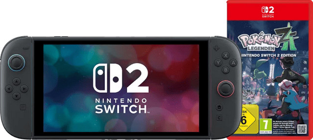 Nintendo Switch 2 Handheld Konsole Schwarz inklusive Pokémon-Legenden: Z-A - Bild 1