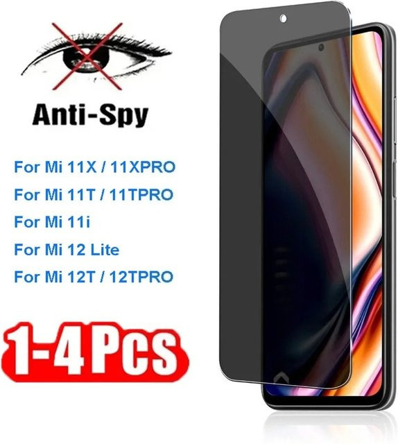 Xiaomi Anti-Spionage Schutzglas für Mi 15 14 Pro 13 Lite 12T 12 11X 11T Displayschutzfolie - Bild 1