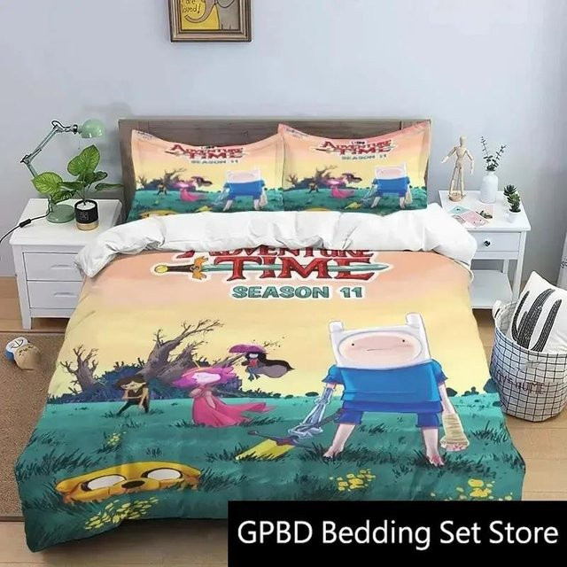 Adventure Time Bettwäsche Set Lodestar mit Bettbezug und Kissenbezug, Mehrfarbig, B/H: 140 x 210 cm - Bild 1