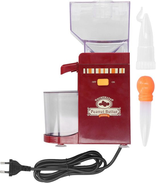 TOMTOP JMS Elektrische Erdnussbutter-Maschine und Getreidemühle in Rot mit rutschfester Sesamsaucenmühle für den Heimgebrauch - Bild 1