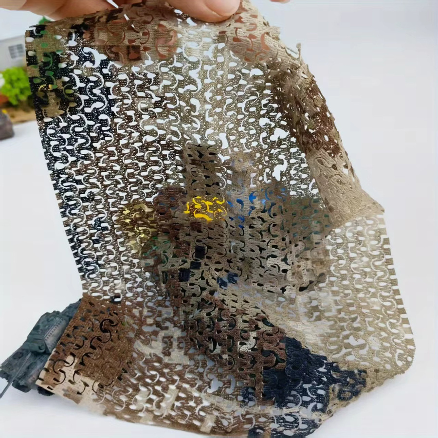 Beiges Abdecknetz für Sandtisch-Szenen und DIY-Mikrolandschaften als dekoratives Tarntuch - Bild 4
