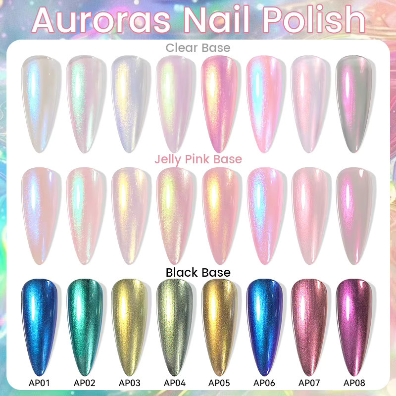 LILYCUTE Auroras Glitzer-Nagellack, 7 ml, bunt, glänzend - Bild 2