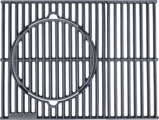 Jamestown Modularer Grillrost aus Gusseisen in Schwarz für Gasgrill KNOX mit 3 Brennern - Bild 1
