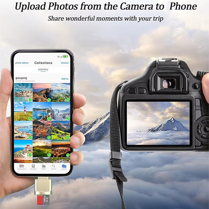 Huaxunyuan Lightning zu TF-Kartenleser Adapter in Silber für iPhone und iPad mit iOS Unterstützung - Bild 4