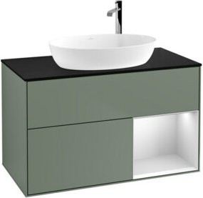 V&B Waschtischunterschrank Finion 100 in Weiß lackiert mit B/T/H: 100 x 50,1 x 50,1 cm - Bild 1