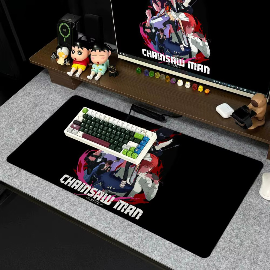 Chainsaw Man The Movie Reze Arc Mauspad XXL rutschfeste Schreibtischunterlage für Gamer, B/B: 90 x 40 cm, Multicolour - Bild 2