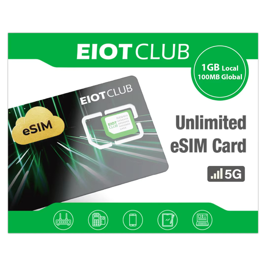 EIOTCLUB eSIM-Karte für Android und iOS mit unbegrenzten Downloads für Reisen und Business - Bild 2
