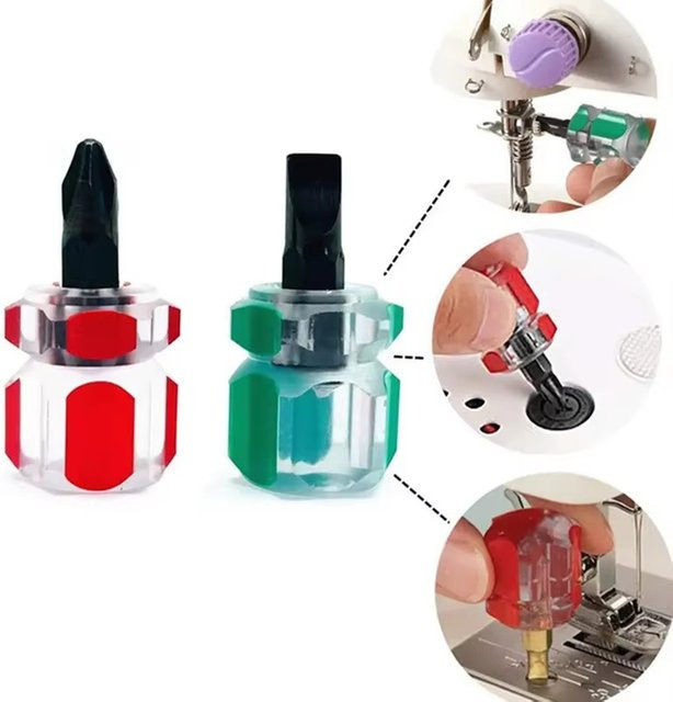 Mini Schraubendreher-Set für Nähmaschinen zur Reparatur von Nadelplatte und Zubehör - Bild 1
