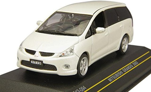 Nippon Collectibles Mitsubishi Grandis 2003, Modellauto, Weiß, 1:43 - Bild 1