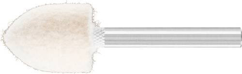 PFERD Filzpolierstifte in Weiß, mittelharte Spitzkegelform, Durchmesser: 20 mm, Länge: 25 mm, Schaft-Durchmesser: 6 mm, 10 Stück - Bild 1