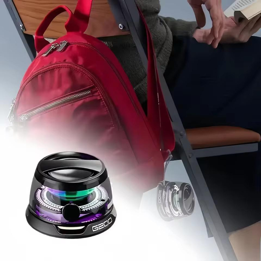 G200 Bluetooth 5.3 Mini-Lautsprecher mit RGB-Beleuchtung und Magnetfunktion, Tragbarer Multifunktions-Lautsprecher, Weiß - Bild 5