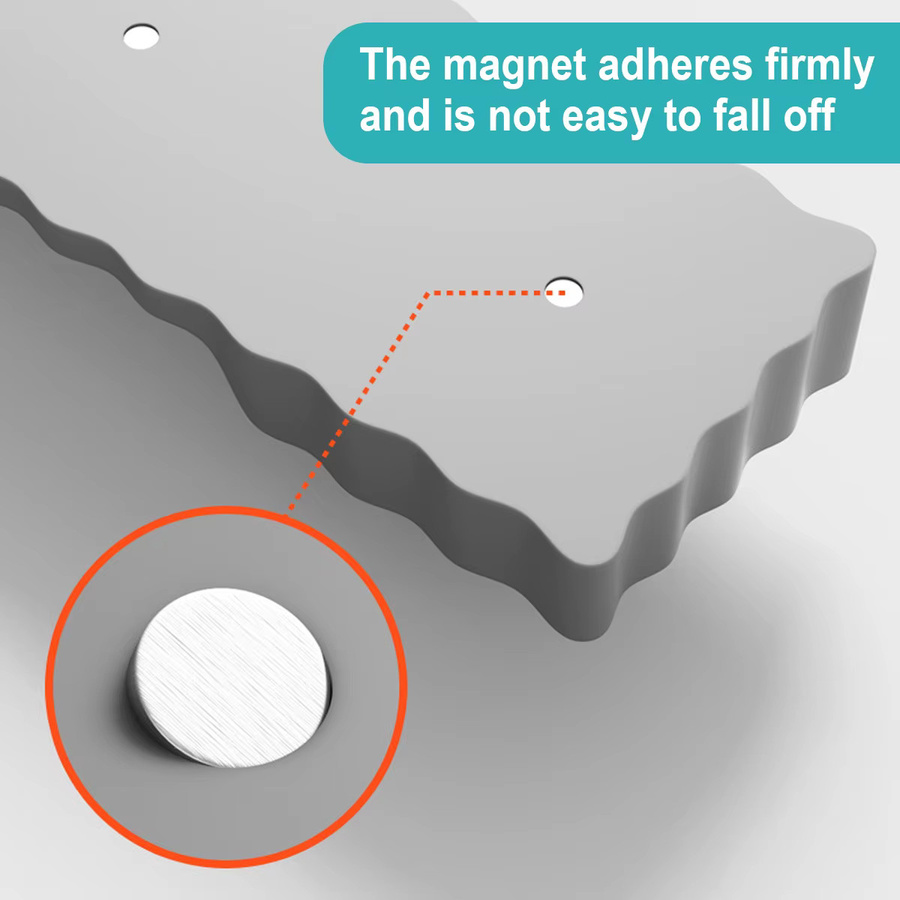 Leeseph Magnetische Silikon-Herdablage für Küchenzubehör, 76,2 cm, Schwarz oder Grau - Bild 6