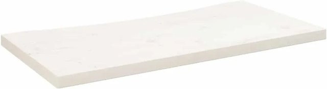 vidaXL Schreibtischplatte aus Kiefer Massivholz in Weiß, B/T/H: 80 x 40 x 2,5 cm - Bild 1