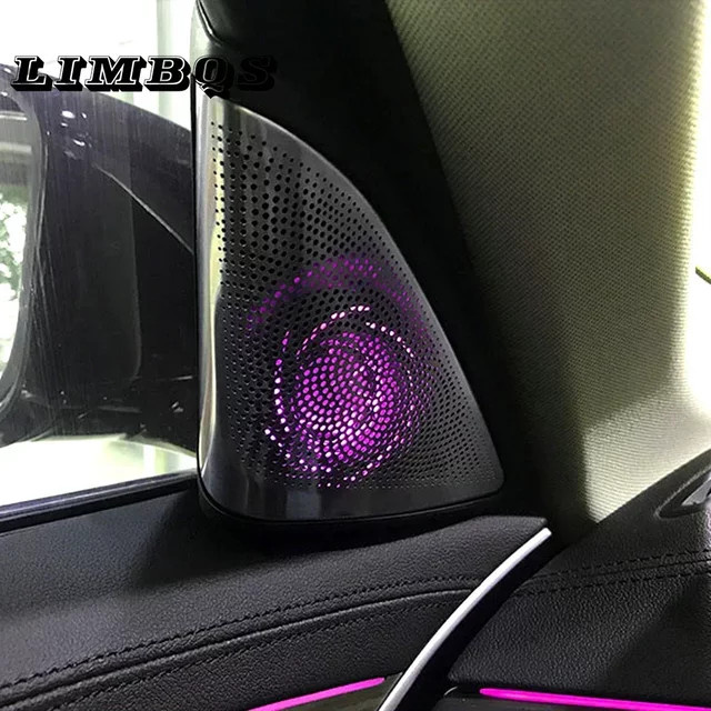 LED Lautsprecher Abdeckung für BMW 5er G30 G38 mit Umgebungsbeleuchtung für Hochtöner und Mitteltöner Innenraum Zubehör - Bild 1