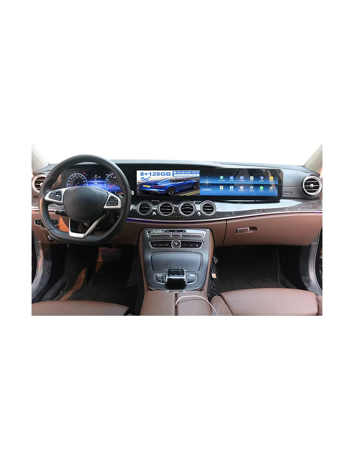 MOOKAKA 38,5 Zoll Dreifachbildschirm Android Autoradio für Mercedes-Benz E-Klasse W213 2016-2020 mit GPS und Carplay in Schwarz - Bild 7