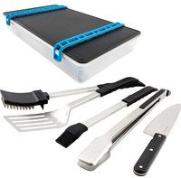 Broil King Grillbesteck-Set Porta-Chef, 5-teilig, Edelstahl und Kunststoff, Schwarz/Silber - Bild 1