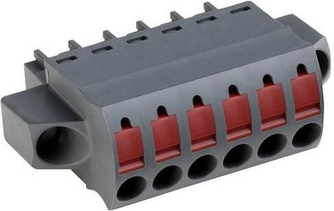 PTR Hartmann Leiterplattensteckverbinder Polzahl 10, Rastermaß 3.81mm, multicolour, 54551102421D - Bild 1
