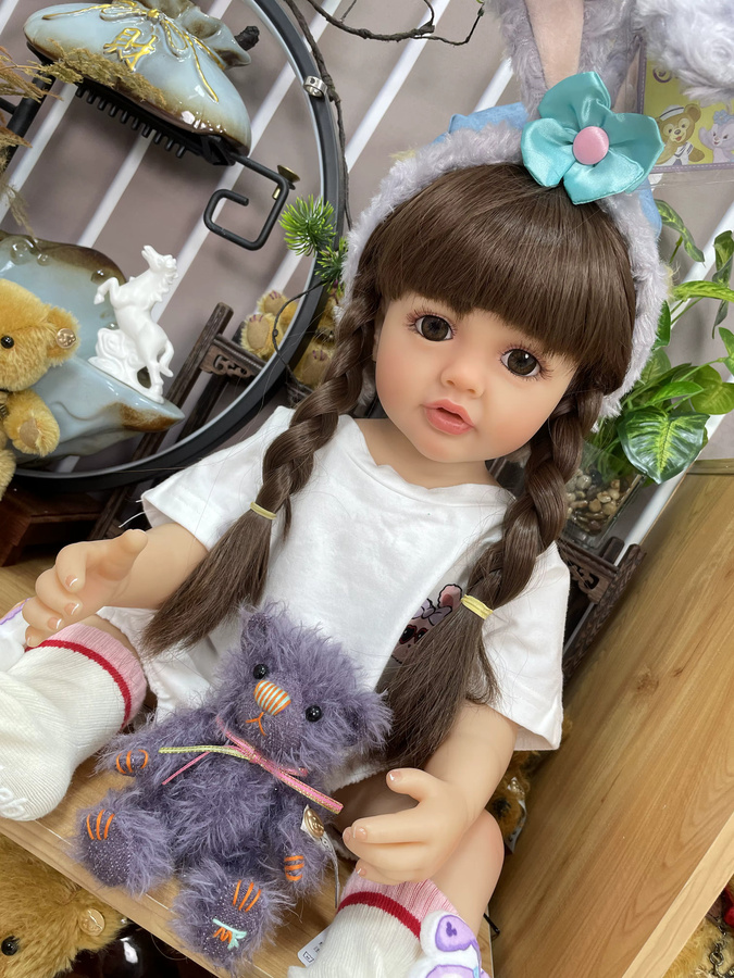 NPK Prinzessin Betty, Babypuppe, Silikon, 55cm - Bild 4