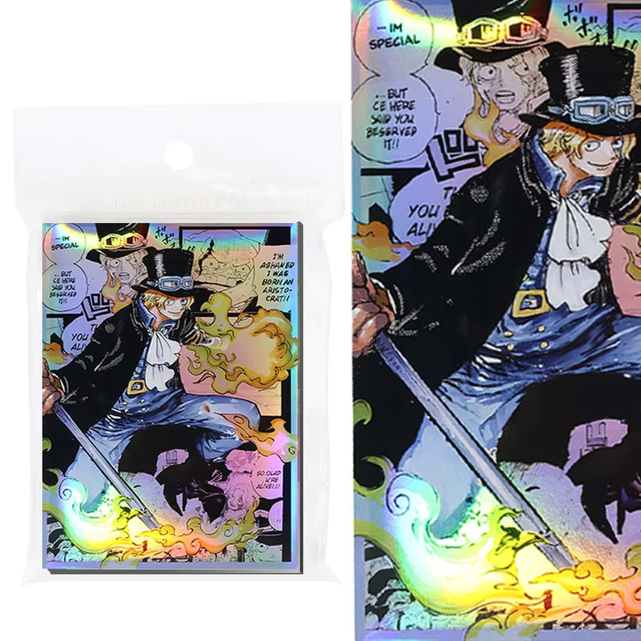Bandai One Piece Kartenhüllen, holografisch, 60-teiliges Set, Bunt / Mehrfarbig - Bild 4