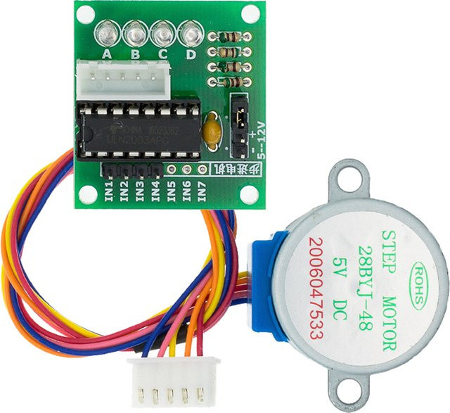 AITEXM ROBOT 28BYJ-48-5V 4-Phasen-Schrittmotor mit ULN2003 Treiberplatine in Multicolour für PIC MCU DIY Projekte - Bild 1