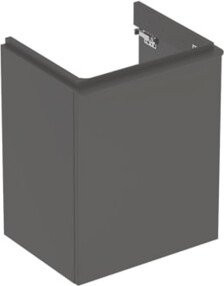Geberit Handwaschbeckenunterschrank Smyle Square, Farbe Lava Matt, B: 49,2 cm, T: 40,6 cm, H: 61,7 cm, Ausführung rechts - Bild 1