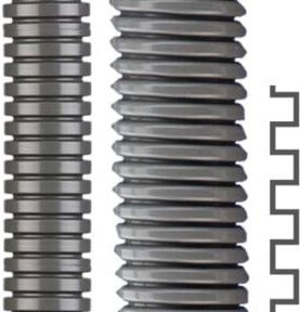 Flexa Kunststoff-Wellschlauch ROHRflex-PA6AD28,5gr in Grau - Bild 1