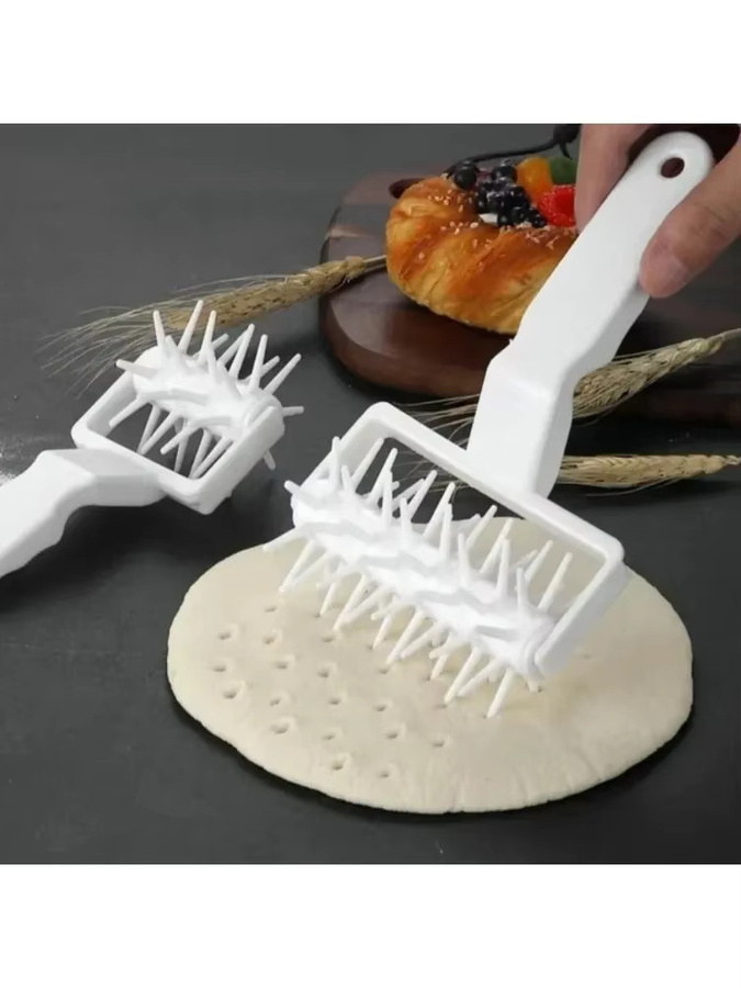 FEB.WIND Teigloch Maker Pizza Docking Tool aus Kunststoff in Weiß - Bild 5