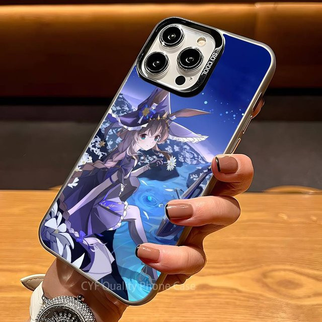 Kawayii A-Amiya Arknight Handyhülle mit Schutzbeschichtung für Apple iPhone 11 12 13 14 15 16 Pro Max Plus in Multicolour - Bild 1
