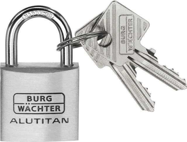 Burg-Wächter Vorhängeschloss 770 30 SB aus Aluminium in Silber und Grau mit 30 mm Durchmesser - Bild 2