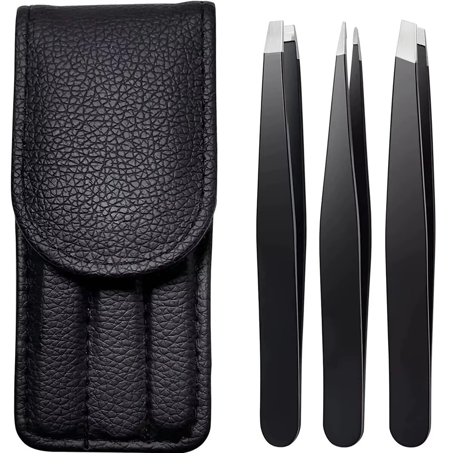 Ouriner Pinzetten-Set, 3–4 Stück, Edelstahl, Gesicht und Körper, Unisex - Bild 2