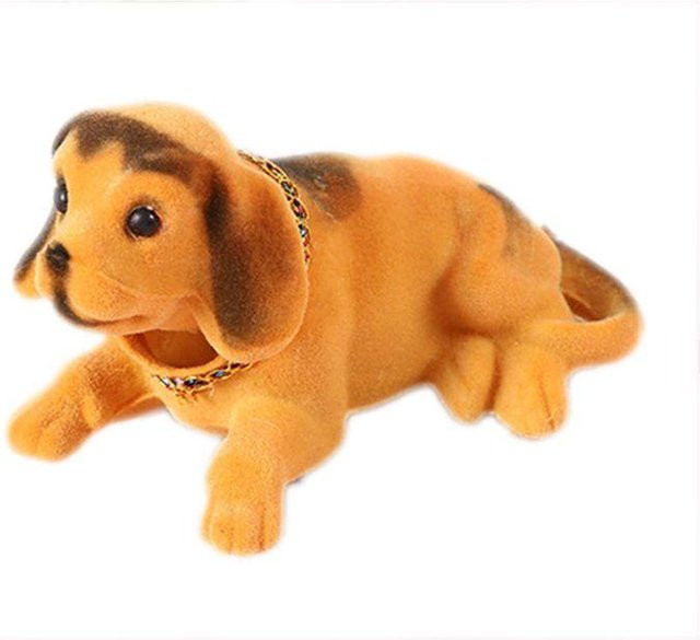 YTtongyue Wackelkopf Hunde Puppe, Auto Ornamente, gelb - Bild 1